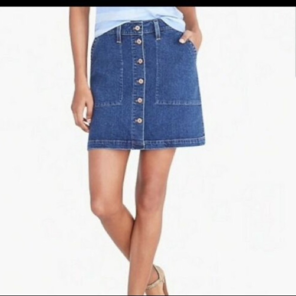 J crew denim skirt